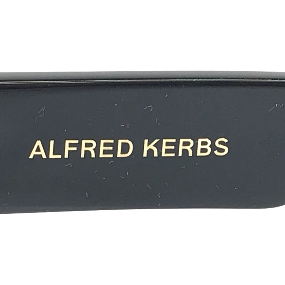 Alfred Kerbs Eyeglasses Frames CARI BK Shiny Black Gold Full Rim 55-17-141